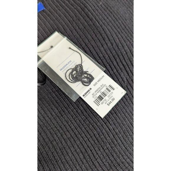 Apt 9 cardigan NWT Sz M Open black Bust 35" CB Length 28" on size 6 mannequin - Picture 4 of 8